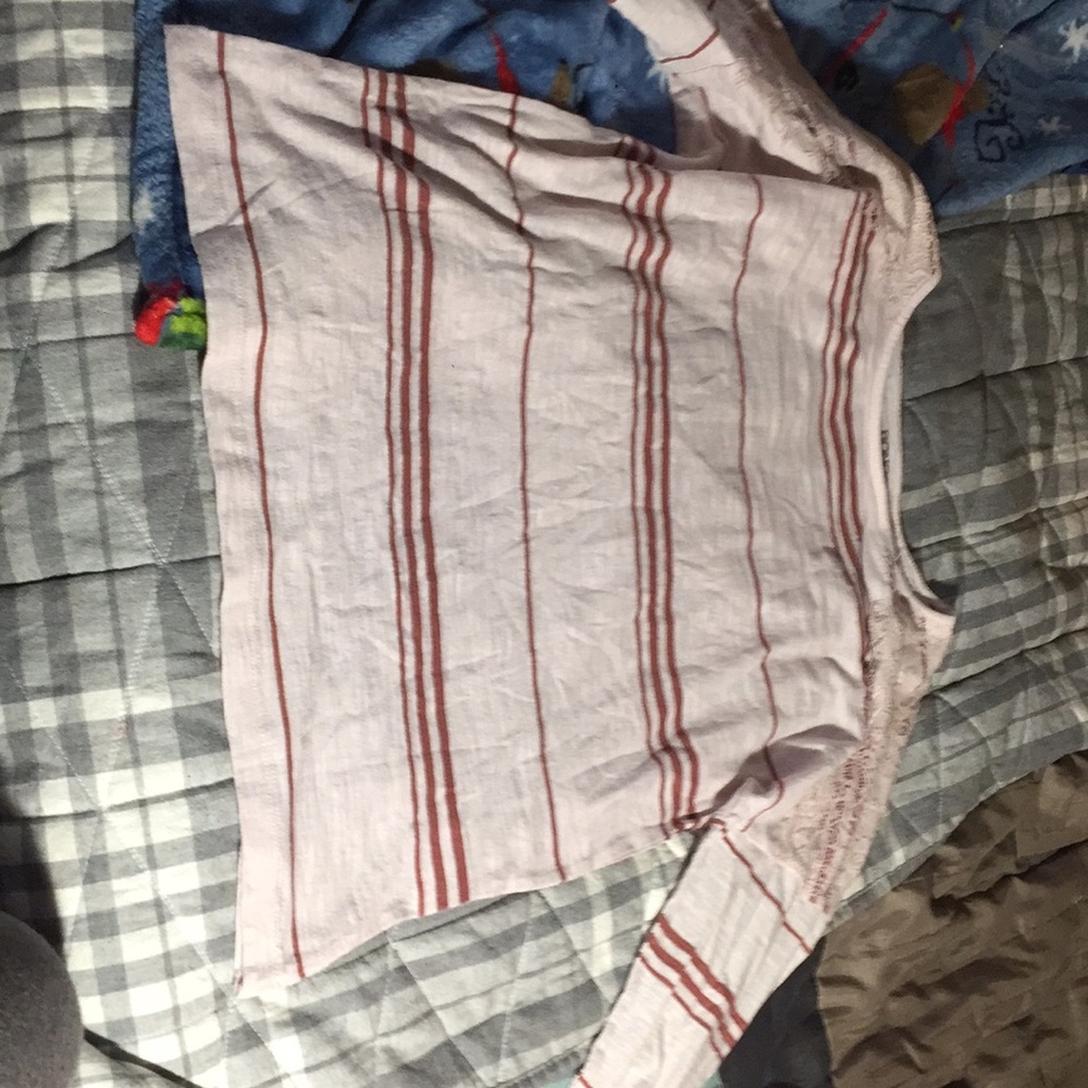 Stripped pink shirt